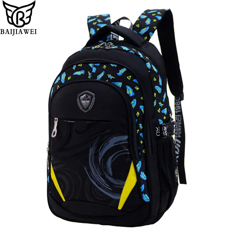 Best BAIJIAWEI Children School Bags For Girls Boys Children Backpack In Primary School Backpacks Mochila Infantil Zip School Bag