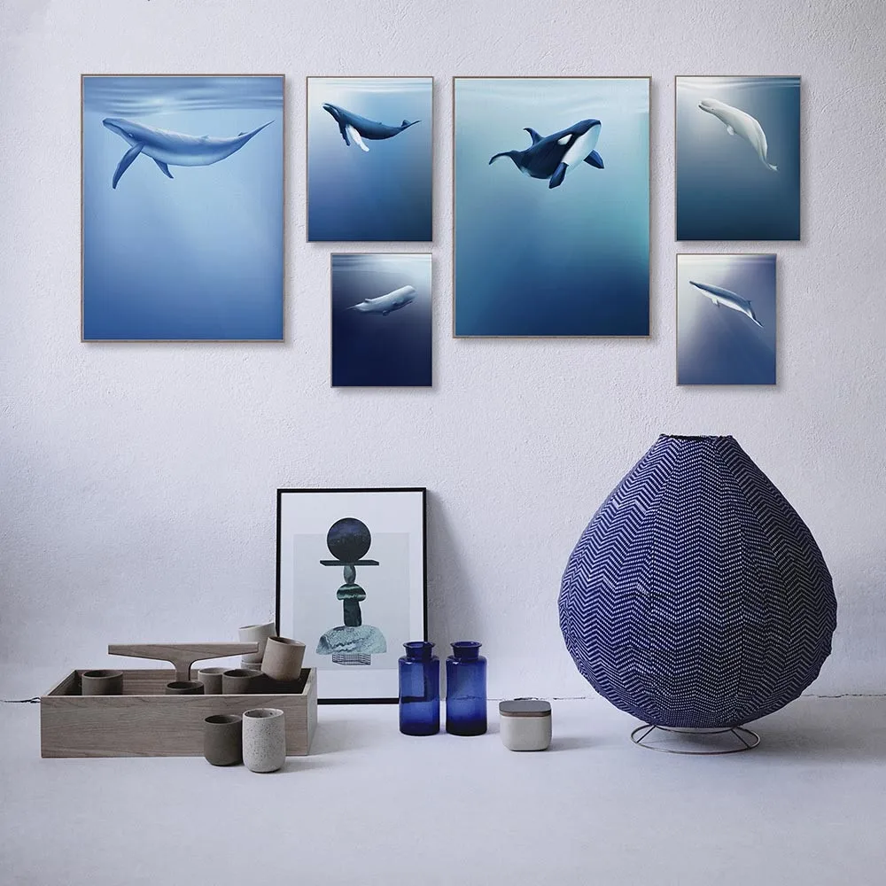 Minimalist-Deep-Blue-Sea-Ocean-Animal-Whales-Shark-Posters-Nordic-Living-Room-Print-Pictures-Home-Decor
