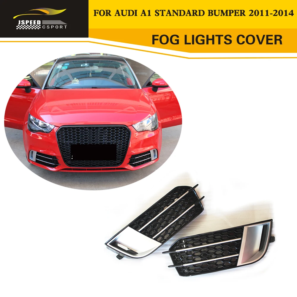 

Styling ABS Chrome Front Fog lamp Mask Car Styling Fog Lights Cover for Audi A1 Standard Bumper 2011-2014