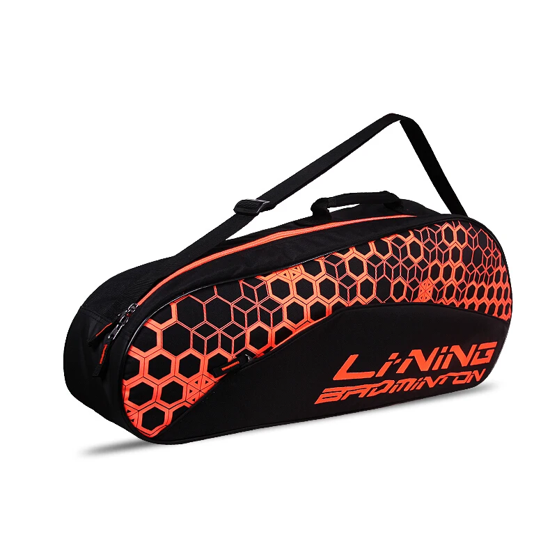 Us 38 41 27 Off Li Ning Badminton Rackets Bag For 3 Load Polyester Lining Professional Racquet Sport Bags Abjn034 In From