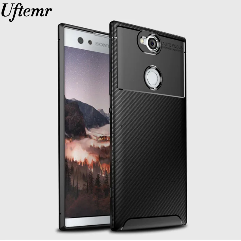 

For Sony Xperia XA2 Case carbon fiber Shockproof soft tpu silicone Back Cover case for Sony Xperia XA2 Plus Coque XA 2 Cases