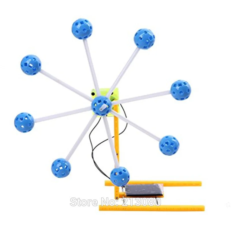 30X солнечный Мощность вращающийся колесо обозрения весело 3D Металл DIY Миниатюрная модель комплект для детей развивающие игрушки