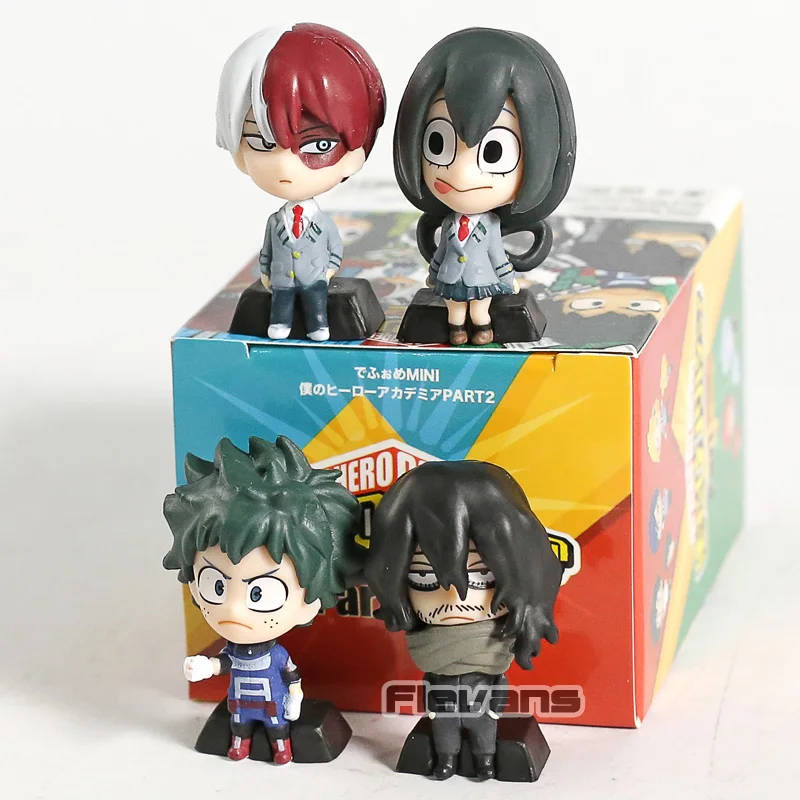 My Hero Academy Midoriya Izuku Todoroki Shoto Aizawa Shota Asui Tsuyu Kaminari Denki мини ПВХ Фигурки игрушки набор