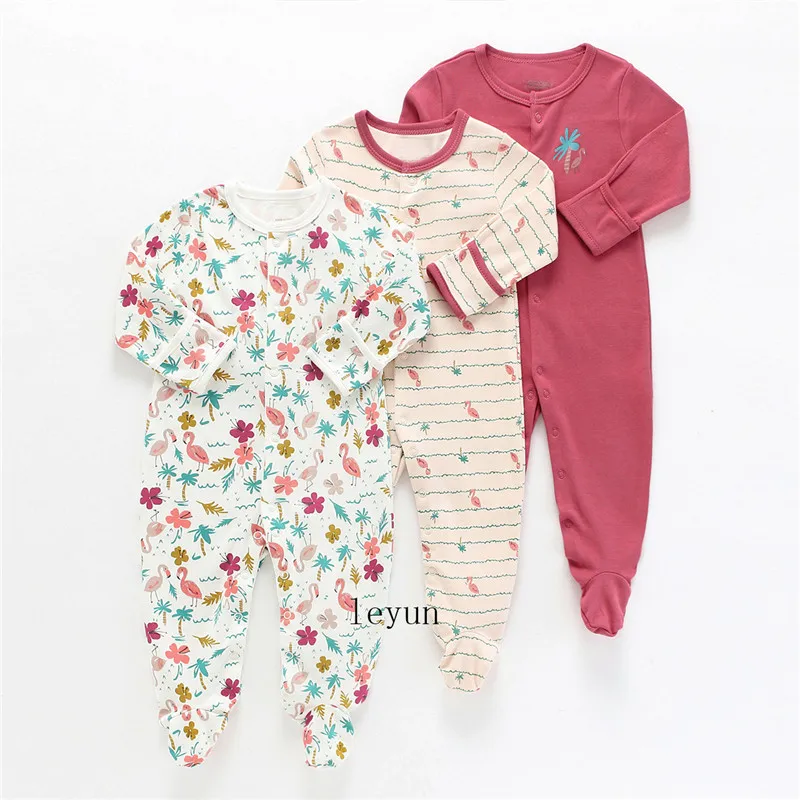 Детские комбинезоны мягкая хлопковая одежда комбинезон для младенца милые мультяшные костюмы весна осень для новорожденных 0-12 м