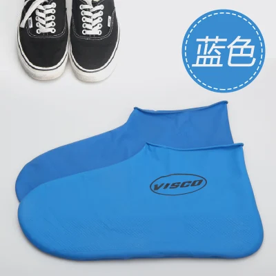 1 пара многоразовые одноразовые водонепроницаемые чехлы для обуви Нескользящие резиновые мужские резиновые сапоги высокие низкие Бахилы M/L Аксессуары - Цвет: Blue Low M code