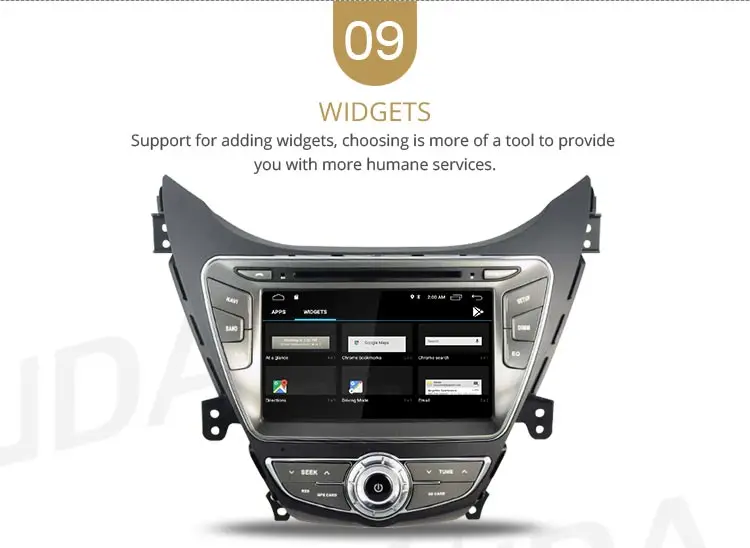 Clearance LJDA Android 9.1 Car dvd player for Hyundai Elantra/Avante/I35 2011 2012 2013 2 Din Car Radio gps navigation stereo multimedia 11