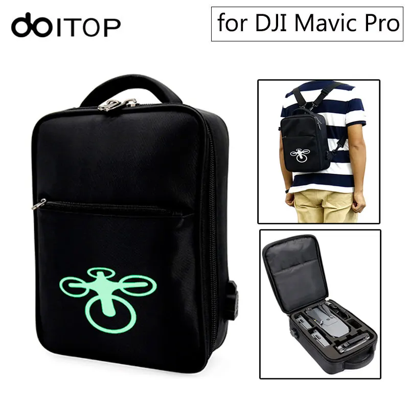 DOITOP For DJI Mavic Pro Backpack Bag Storage Case Waterproof Anti Shock Outdoor Carry Shoulder Bag