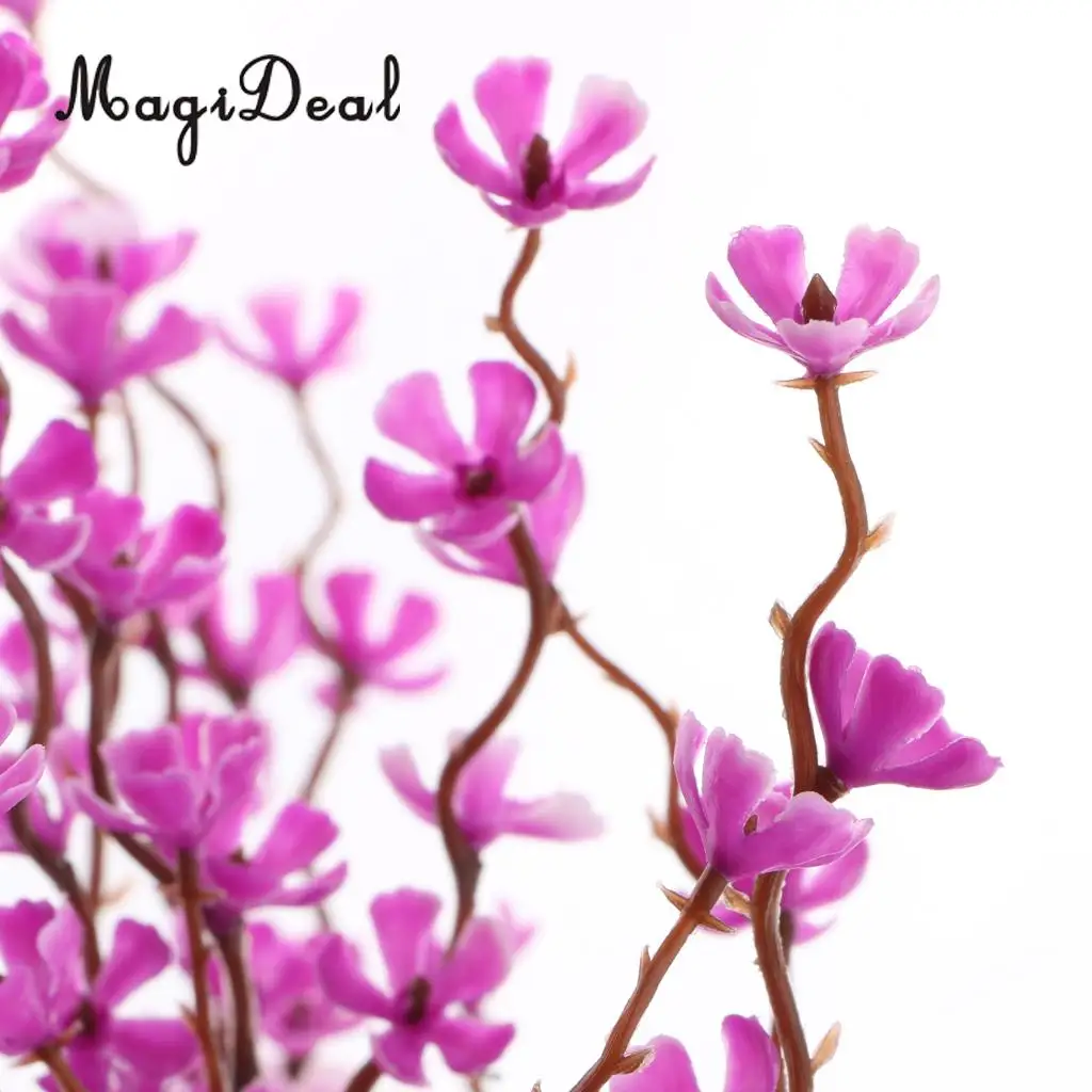 7 Forks Artificial Plum Blossom Branch Simulation Plastic Flower Branches Bouquets DIY Home Wedding Party Decor Art