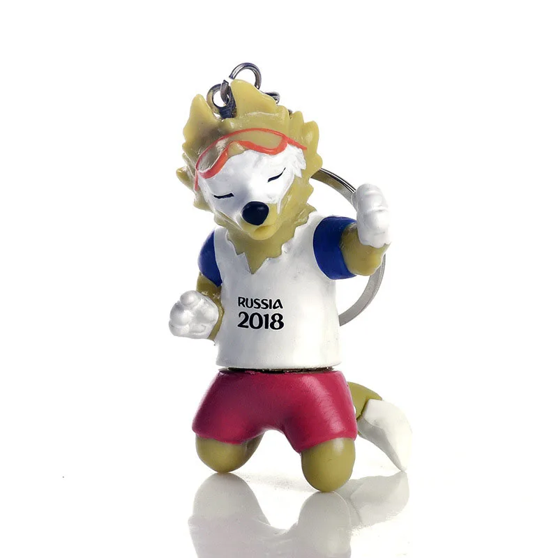 Русские слова Кубок 3D талисман кукла брелок Zabivaka игрушка футбольный матч стоящий раздел 3D талисман сувениры - Цвет: Type 4