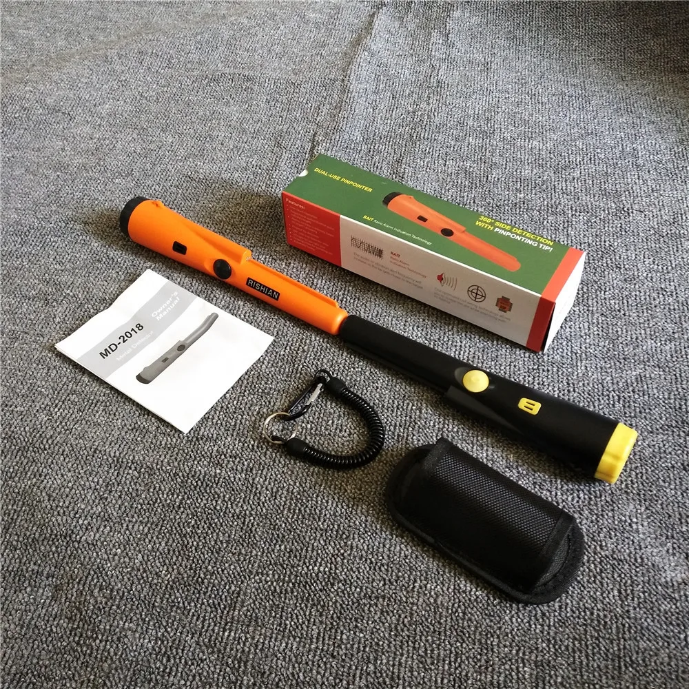 

New Arrival Handheld Metal Detector Dual Use PinPointer MD-2018 Professional Detectors Super Scaner Security Wand Free Shipping