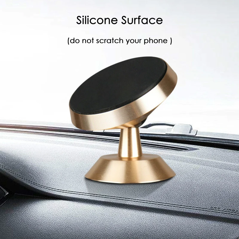 Voppton Magnetic Car Mount Universal Phone Holder 360 Degree Rotation GPS Stand Car Mobile Phone Holder For iPhone For Samsung (3)
