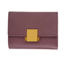 Женский простой ретро короткий кошелек портмоне Визитницы модная сумка деловой кошелек длинный кошелек для отдыха сумка для карт 5