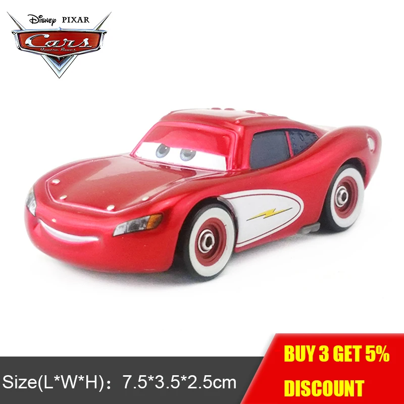 Disney Pixar Cars Cruisin McQueen 1:55 Металл литой автомобиль Развивающие игрушки модель