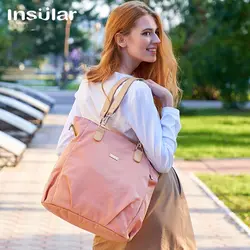 Для детей insular сумка для подгузников, мам для беременных большой Ёмкость дорожная сумка через плечо дизайнерская сумка-рюкзак для ухода за