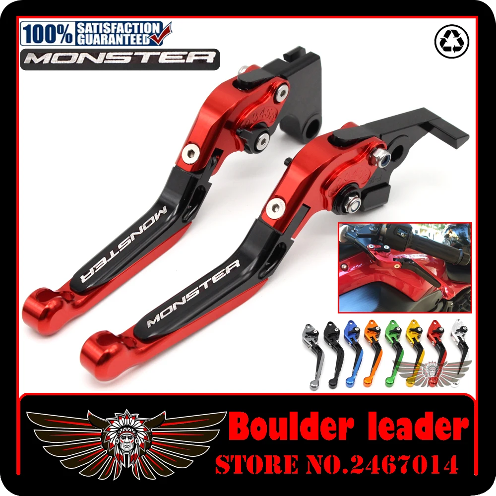 

for Ducati monster 821 2014-2015 accessories Motorcycle cnc adjustable Foldable Lengthening brake clutch levers