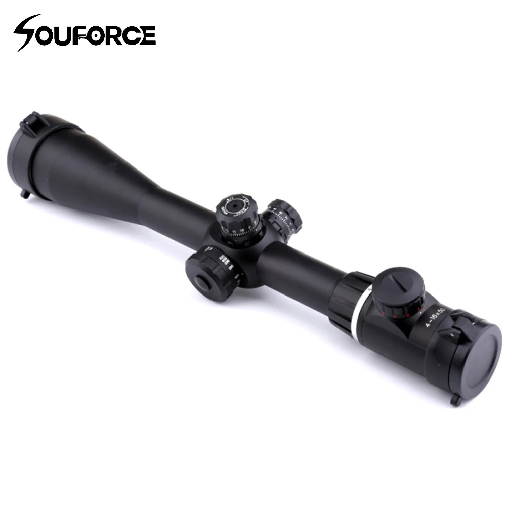Tactical Optical Sight 4-16X50SFIR Reticle Riflescope Sniper Scope Fits 20mm Picatinny Rail Mount for Rifle Hunting