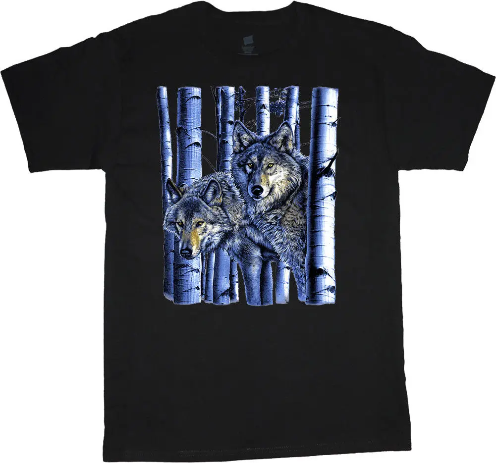 Big men's t-shirt wolves wolf pack decal tee plus size tall 4X 5X 6X 7X 10X | Мужская одежда