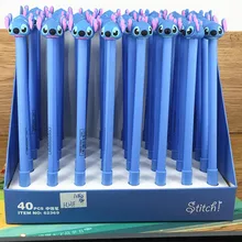 40 шт./упак. 0,5 мм черные чернила мультипликационная гелевая ручка стежка Стиль унисекс ручка чернильное перо