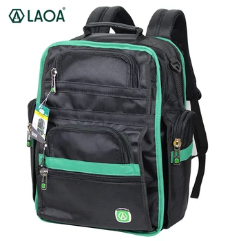 

LAOA High Quality Shoulders Backpack Tool Bag Multifunction Electrician Bags knapsack For Electrician Tools Storage