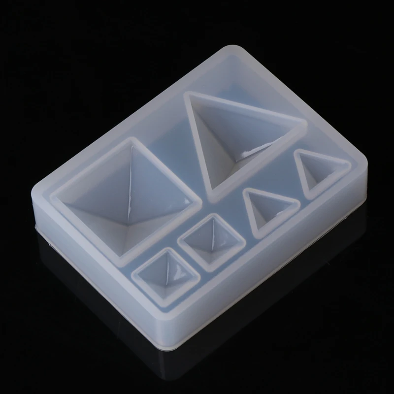 Силиконовая форма DIY геометрическое треугольное зеркало ремесло Изготовление ювелирных изделий декоративные формы для торта Смола инструмент для ювелирных изделий