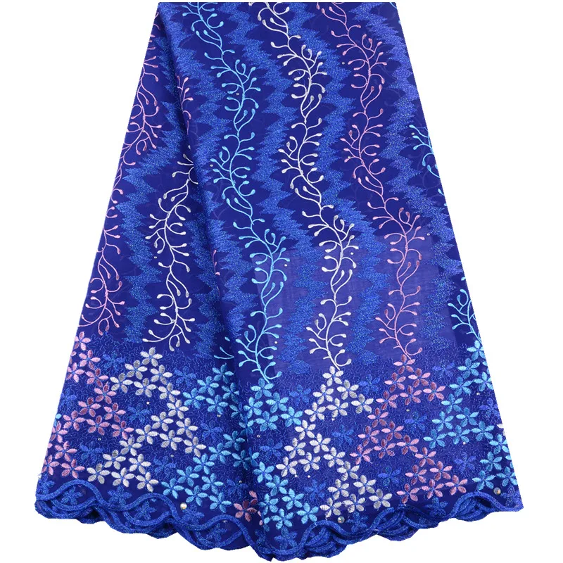 

2019 African Dry Lace Fabrics High Quality Nigeria Cotton Lace Fabric Swiss Voile Cotton Lace In Switzerland 5Yards A1509