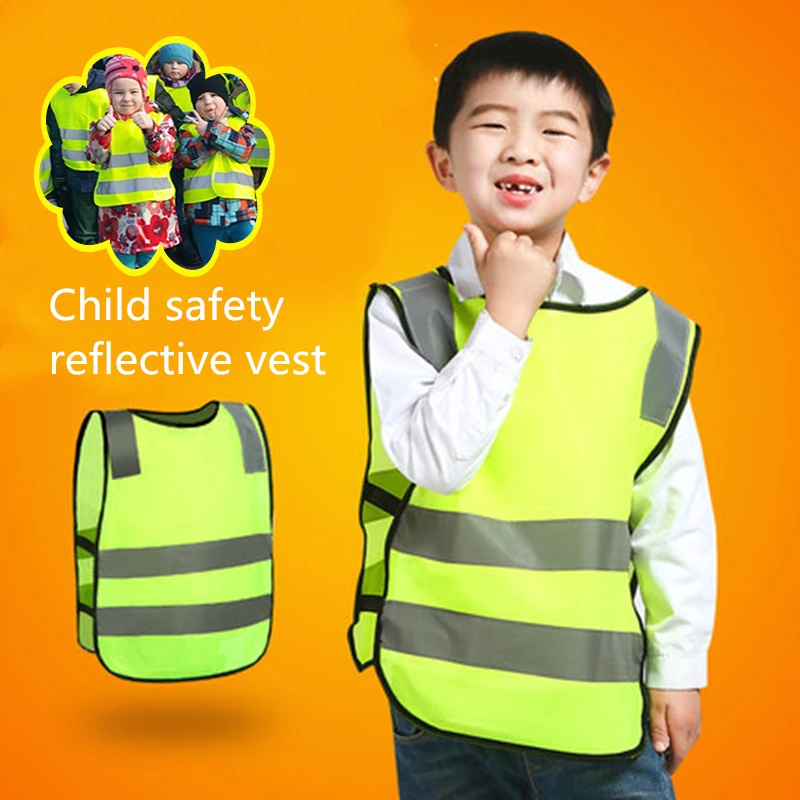

Kids Reflective Vest Children Cycling Reflective Clothing Outdoor Running Protect Reflective fabric Safety Stripes Safe jacket