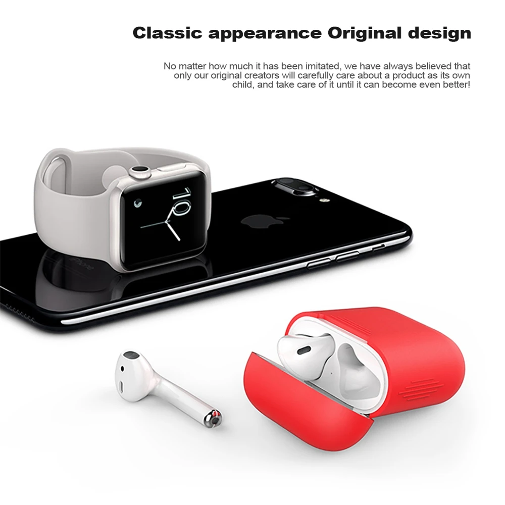 Шт. 1 шт. TPU силиконовый Bluetooth беспроводной чехол для наушников для AirPods защитный чехол для Apple Airpods зарядная коробка