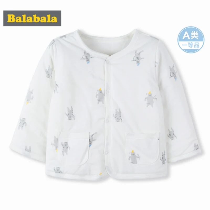 Balabala Infant Baby Boy Girl 100% Cotton Printed Long-Sleeved Shirt with Pockets Front Snap Closure for Newborn Babys |