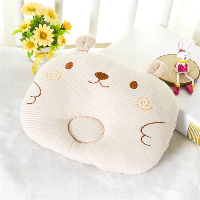 

Selling well cotton baby pillow to correct anti-migraine pillow shape size suitable for 0-1-3 years old baby T01