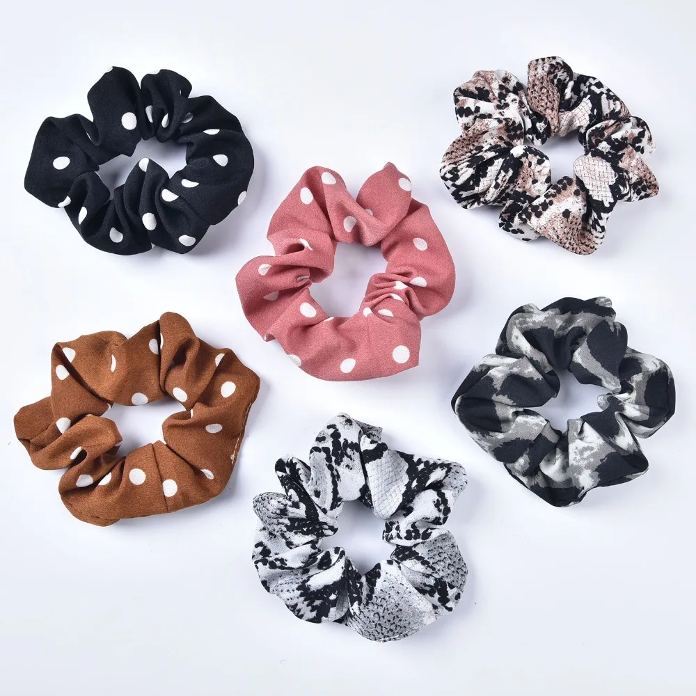 Harga Polka Dot Scrunchies Leopard Printing Chiffon Scrunchies Peregangan Ekor Kuda Rambut Dasi Ular Printing Online Polka Dot Scrunchies Leopard Printing Chiffon Scrunchies Peregangan Ekor Kuda Rambut Dasi Ular Printing