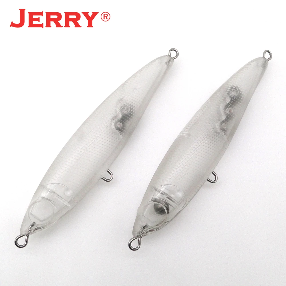 Jerry 10 шт. неокрашенные пластиковые пустые тела stickbait 110 мм тонущий Летающий