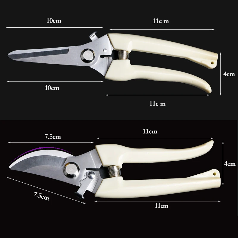 2 шт. секаторы садовые ножницы из нержавеющей стали секаторы фруктовое дерево ветвь цветка Подрезка растений в садоводстве высокое