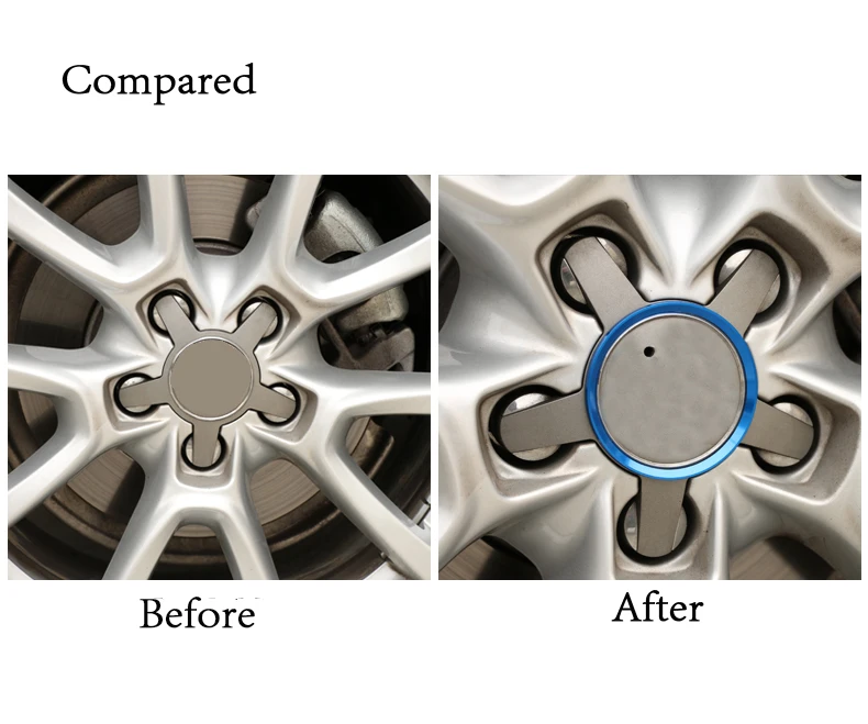 4 шт., покрытие для автомобильных колес, стандартное декоративное кольцо, яркая полоса для Audi Q5Q3Q7A8A3/A4LA1A2A5A7, новое A6L модифицированное 18 Q5L, аксессуары