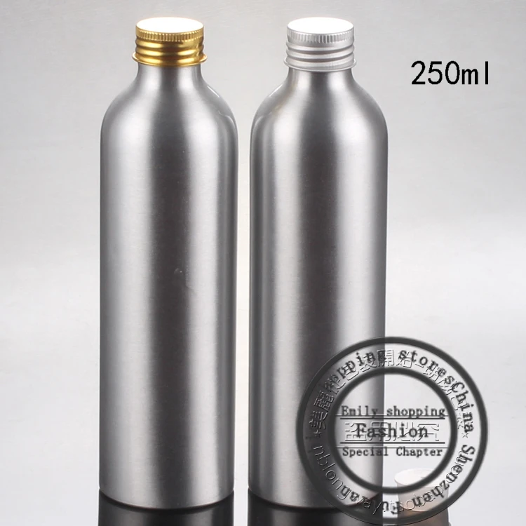 New 20pcs, 250ml Ordinary Aluminum bottles,mini travel bottles,cosmetic