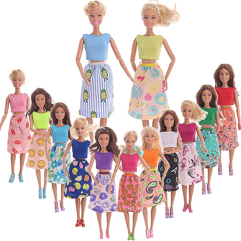 

1PCS Beautiful Handmade Fashion Dress Sets For Noble Doll Doll Outfit Party Clothes Tops Children Girls' Best Gift