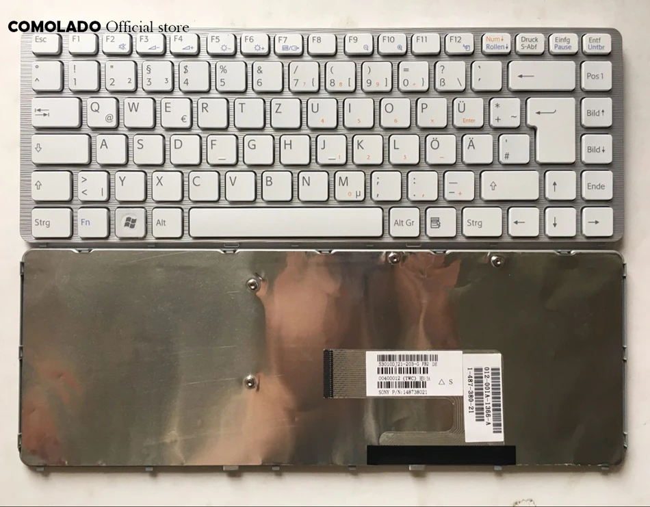 

GR Germany For Sony VGN-NW VGN NW series white with frame laptop keyboard GR Layout