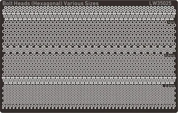 

1/35 Bolt-Heads (Various) Hexagonal