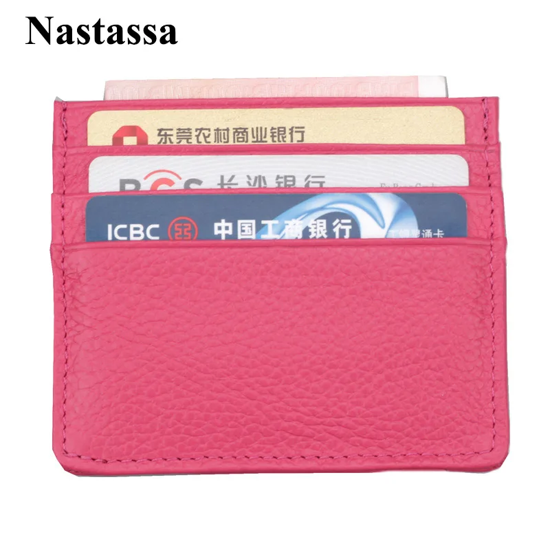 

Slim RFID Blocking Front Pocket Leather Wallet for Women Mini Card Holder