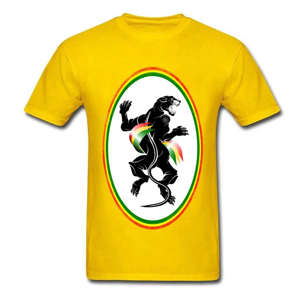 Panther Rastafarian flag_yellow