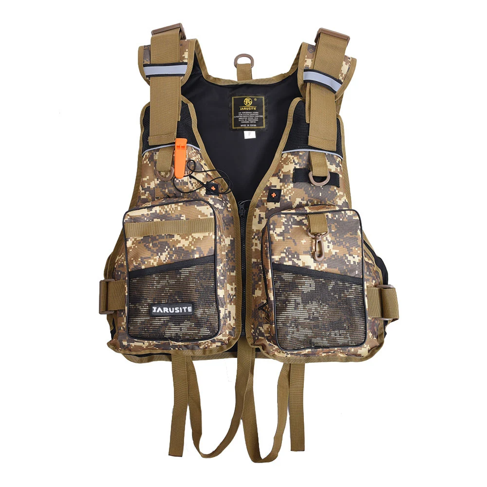 

Quick Dry Fishing Vest Fishing Jacket With Sun Hat Set Drifting Life Jacket Outdoor Sun Caps Survival Utility Safety Waistcoat