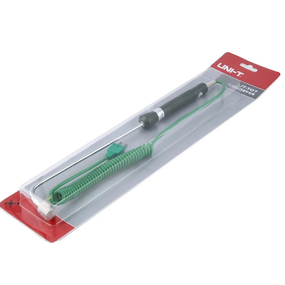 

UNI-T UT-T07 K-type Surface Temperature Thermocouple Range -50 to 500 Degrees for Hot Roller Vessel Multimeter