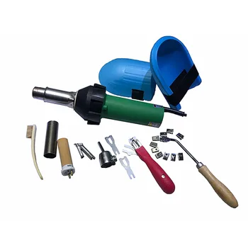 

220V 1600W Plastic welder gun/Heat Gun /Hot Air Gun And Accessories Vinyl Floor Hot Air Welding Kit Hot Air Equipment +knee pads