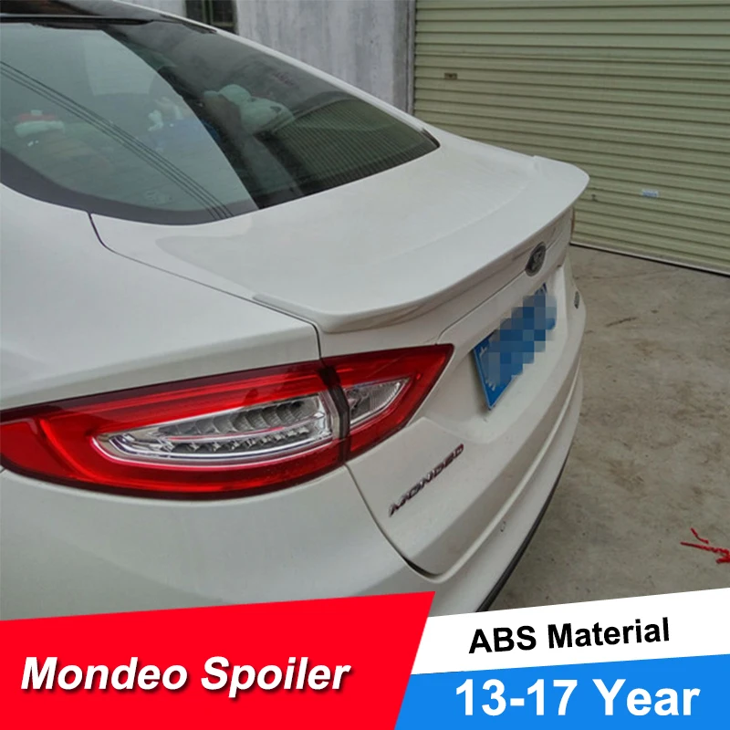 JNCFORURC задний спойлер для багажника автомобиля крылья Ford Mondeo Fusion 2013 14 15 16 17 18 ABS