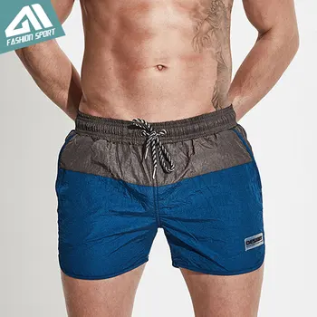 

Desmiit Patchwork Swimming Shorts Summer Surfing Beach Men's Board Shorts Sport Athletic Running Gym Workout Shorts Male DT77