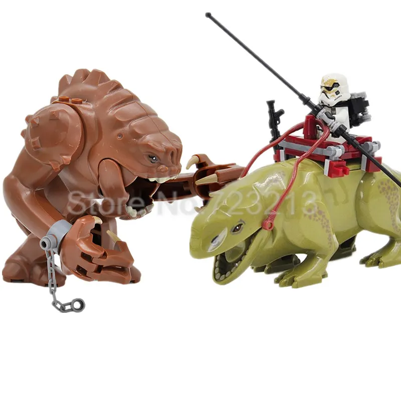 

Rancor And Dewback Block Space Wars Sandtrooper Single Sale Figure Set Building Blocks Models Toys For Children