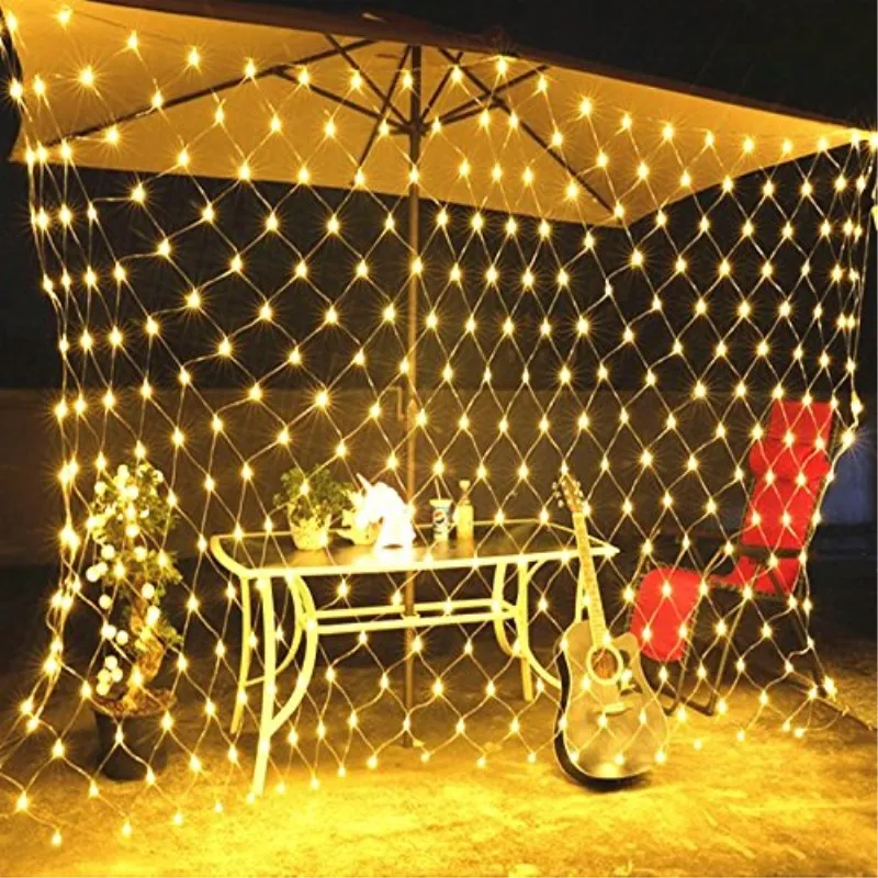 

F5 96/100/672 leds 8 Modes for Flashing LED Net Lights Indoor String Lights Party Christmas Xmas Wedding Home Garden Decoration