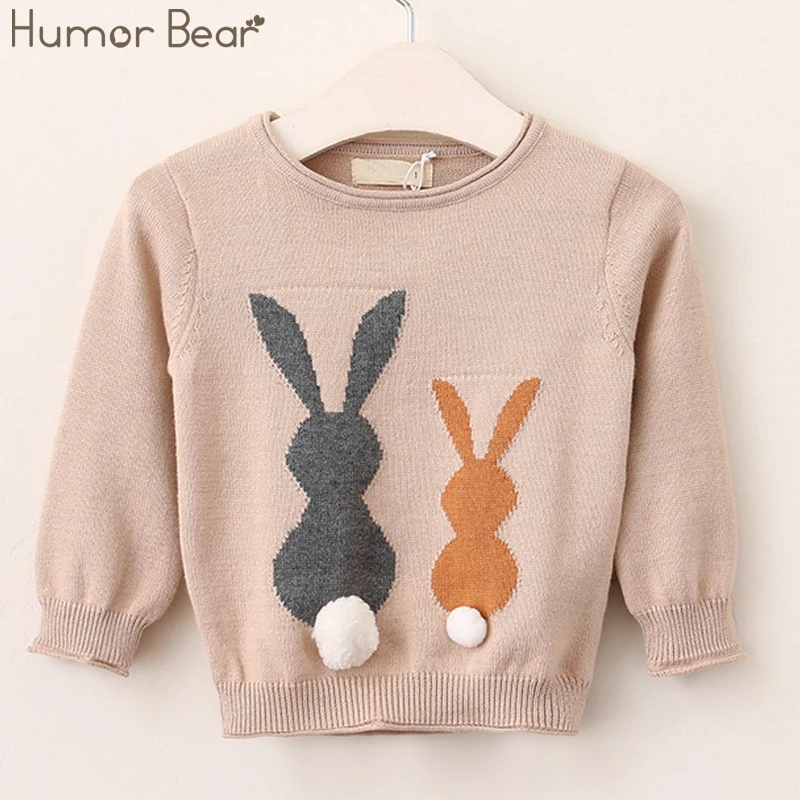 

Humor Bear Girls Boy Clothing Autumn Cartoon Design Kids Sweater Children clothes Suitable for 1-5 Years