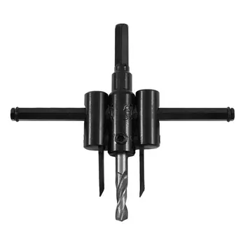 

Metal Alloy Steel Wood Circle Hole Saw Drill Bit Cutter Kit Adjustable DTT88