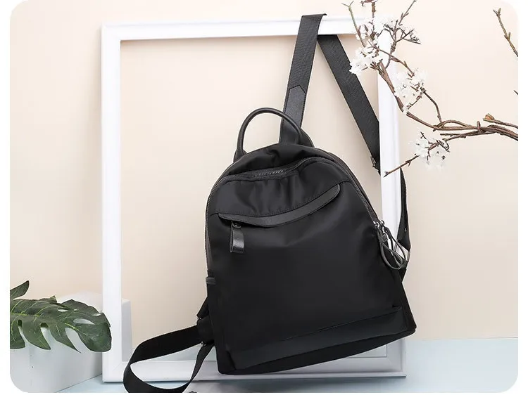 MJ Waterproof Oxford Cloth Travel Backpack Large Women Bag Female Korean Casual Bag Nylon Fashion School Bag for Teenage Girls (7)