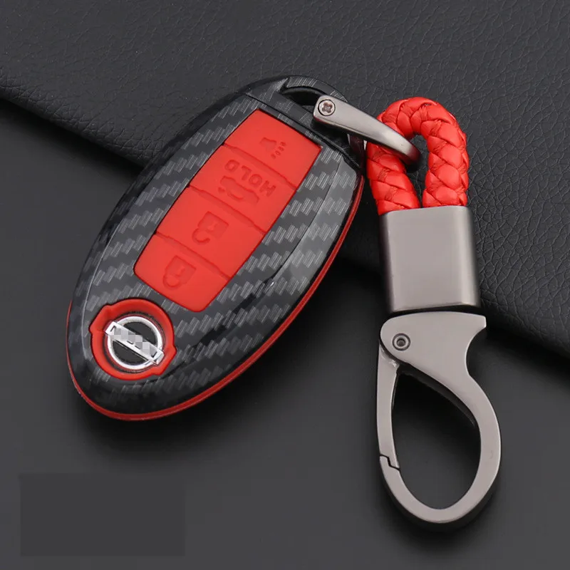 

Carbon Fiber Shell Car Remote Key Cover Case For Nissan Qashqai J10 J11 X-Trail t31 t32 kicks Tiida Pathfinder Murano Note Juke